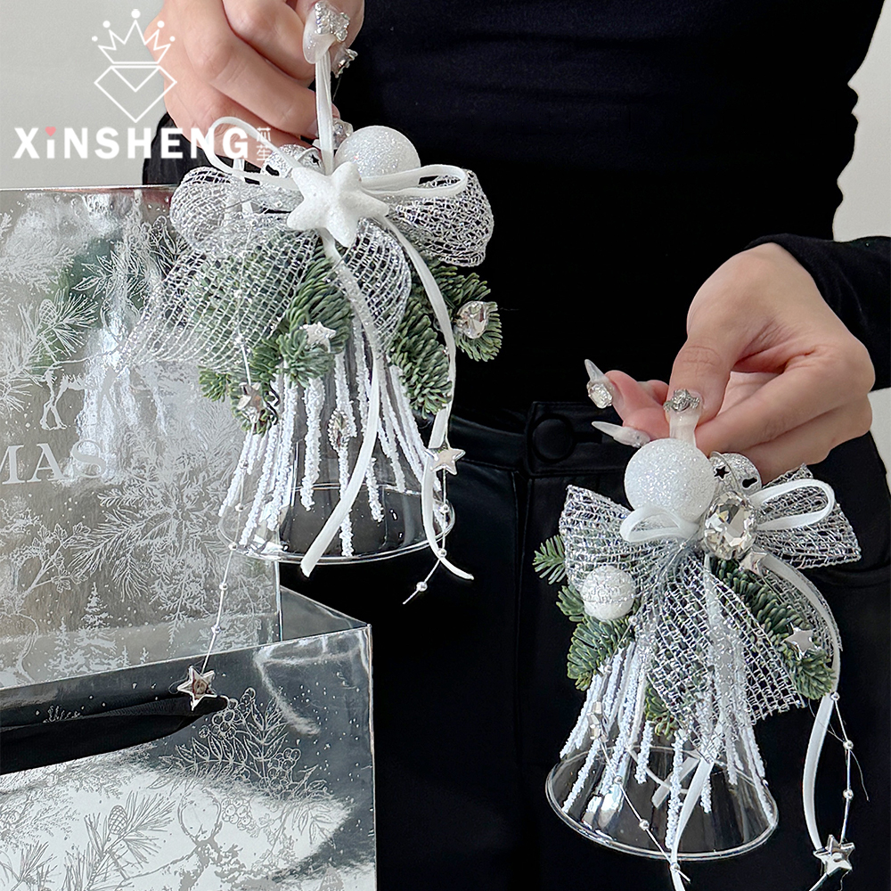 芯苼落雪铃铛车挂手作心意满满