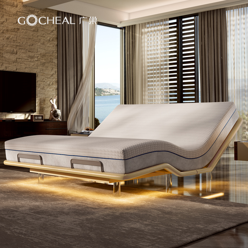 广巢高端主卧可升降智能电动床