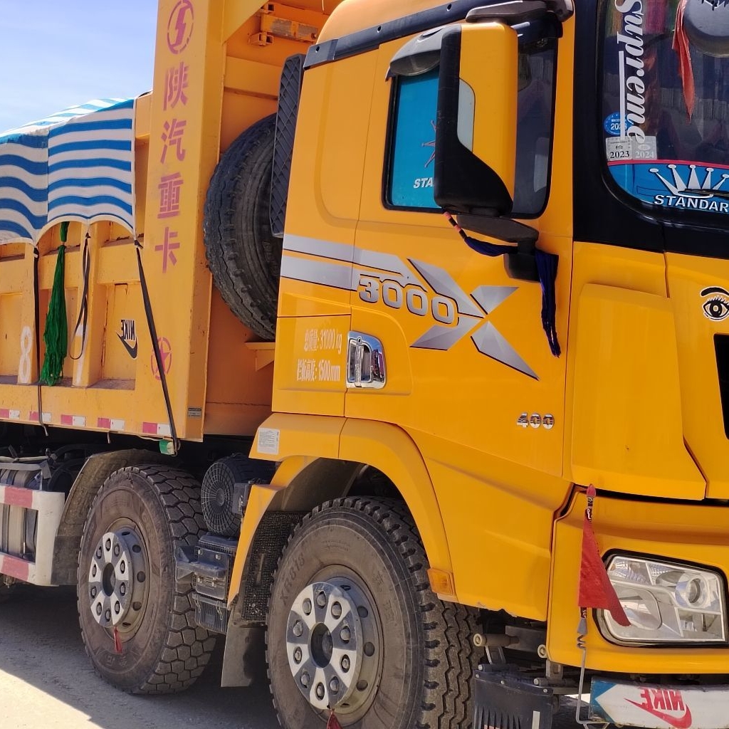 原版陕汽德龙X3000驾驶室腰线侧面拉花车门拉花前脸面板装饰改色