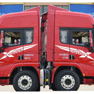 德龙X5000侧面拉花车门拉花腰线德龙车门拉花侧面拉花驾驶室拉花