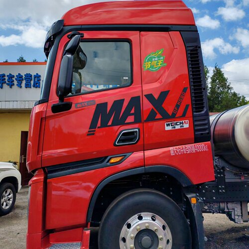 重汽豪沃MAX驾驶室侧门贴侧围贴字帖车标HOWO max车门英文MAX车贴