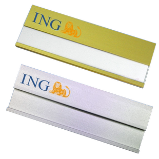 铝合金工号牌工作证定做员工牌定制姓名牌磁铁别针式可更换上岗证 银行医院汽车4S公司销售员工牌姓名展示牌