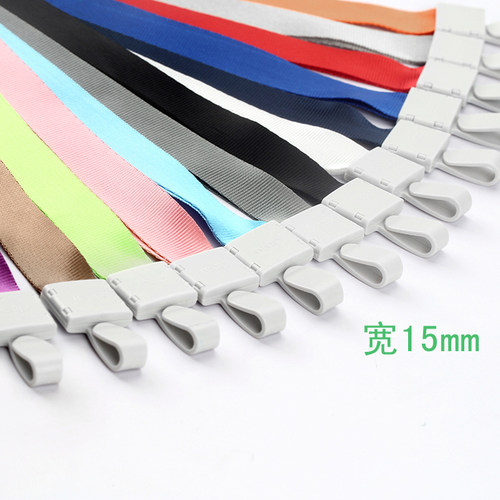 证件卡套挂绳胸牌绳子印刷涤纶加厚吊绳工作证公交卡热转印工牌学生卡套幼儿园接送卡套定制LOGO精英一体扣绳