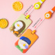 名印优品创意油画卡套卡通伸缩学生校园公交保护套交通地铁门禁套艺术人物证件套幼儿园接送卡牛年易拉扣挂饰