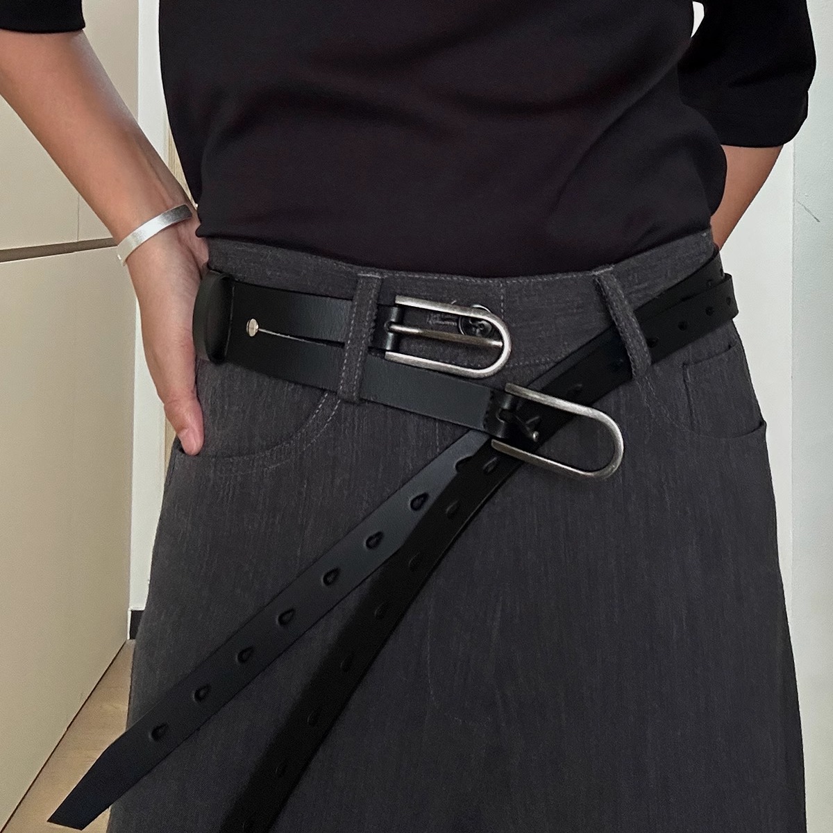 our平替legacy牛皮腰带