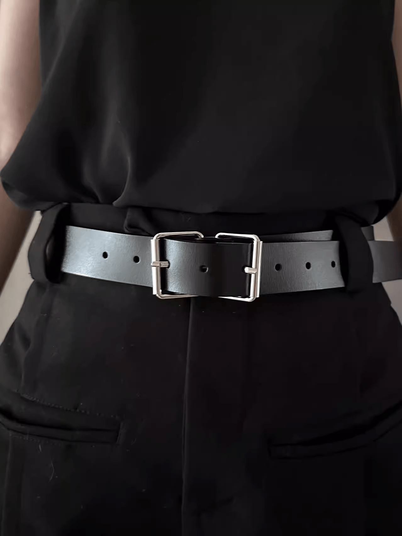 腰带真皮设计清仓双扣时髦