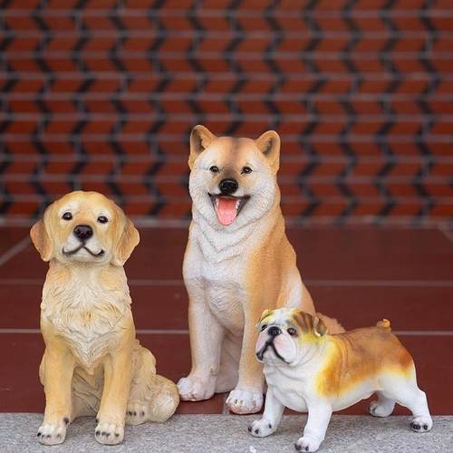 仿真柴犬装饰动物动物摆件