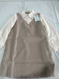 599 连衣裙女GN31103006 oldcolour欧珂2021秋季 V领假两件长袖