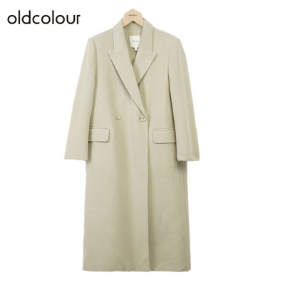 双面毛呢外套冬季高级感纯