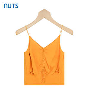 内搭外穿322051008B 拉绳露背针织吊带上衣纯色女式 NUTS夏季 时尚