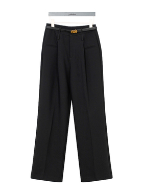 oldcolour秋季时尚高级高腰显瘦西装直筒阔腿裤女P320704A1-699