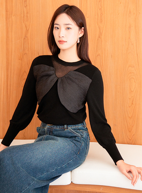 oldcolour春季新款气质优雅设计感百搭毛织套头衫女Q120506A1-699