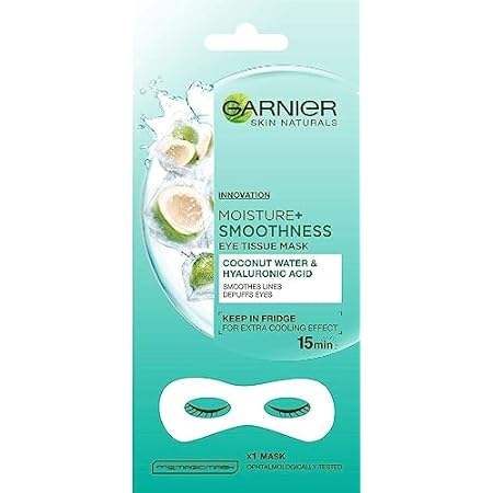 Garnier Skin Naturals Moisture bomb eye tissue mask with
