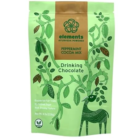 Elements Peppermint Hot Chocolate - All-Natural， Handmade