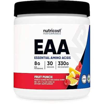 Nutricost EAA Powder 30 Servings (Fruit Punch) - Essentia
