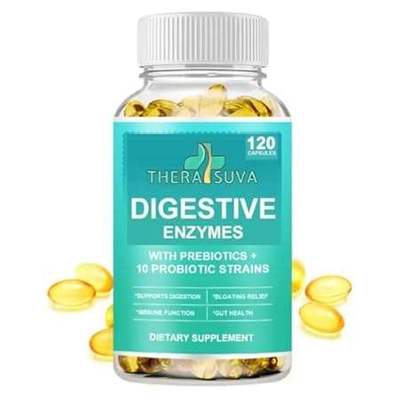 Digestive Enzymes + Probiotics + Prebiotics! Plant Based，