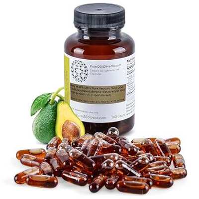 PureC60OliveOil.com C60 Organic Avocado Oil Capsules Pill