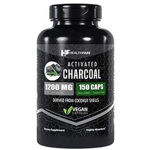 1200mg Capsules Charcoal Healthfare Capsu Activated 150