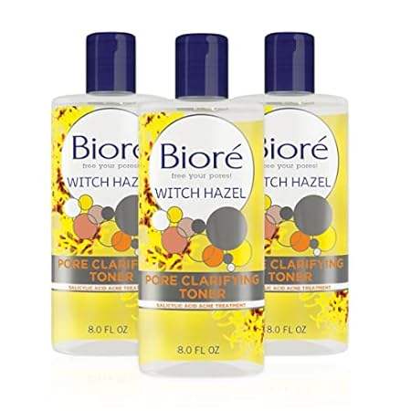 Bioré Witch Hazel Face Toner， Pore Clarifying with 2% Sal