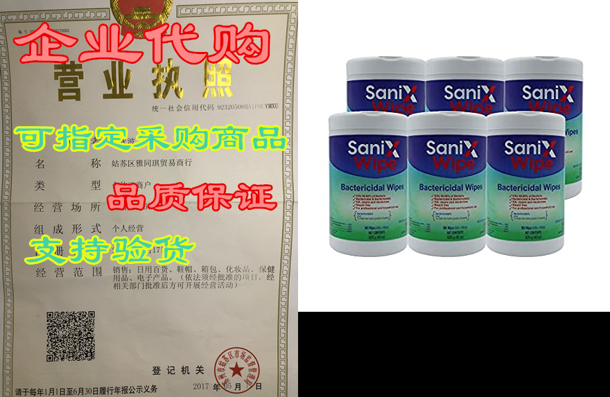 sanix wipes (160 ct/canister, total 960 count value pack)