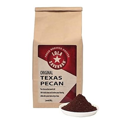 Lola Savannah Texas Pecan Ground Caffeinated Coffee， 2lb，