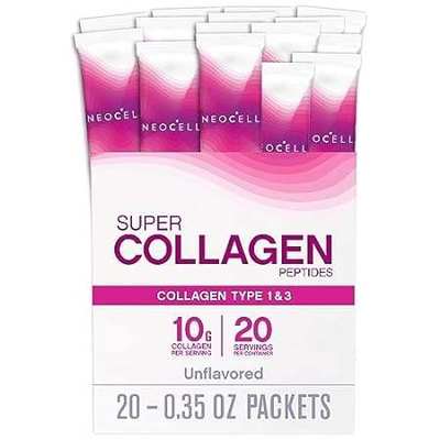 NeoCell Super Collagen Peptides， 10 g Collagen/Single-Ser