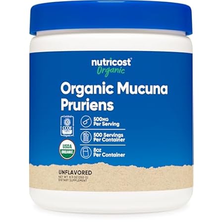 Nutricost Organic Mucuna Pruriens Powder (250 Grams) - Gl