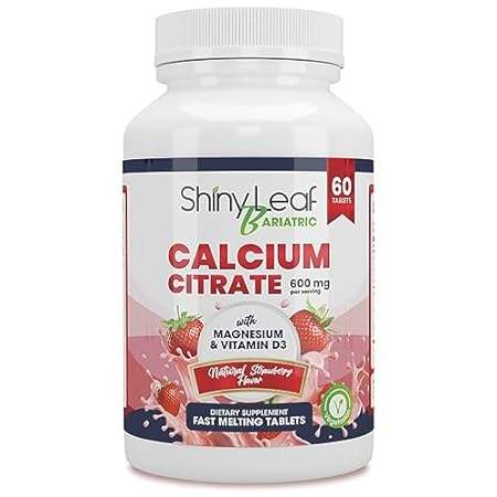 Shiny Leaf Calcium Citrate Fast Melting Tablets- Natural