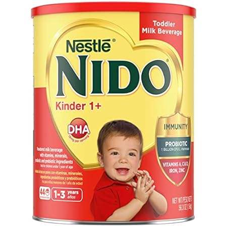 NIDO Kinder 1+ Toddler Powdered Milk– 56.3 Oz(3.52 LB)