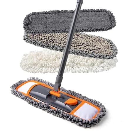 Mops for Floor Cleaning with 3 Different Washable Mop Pad