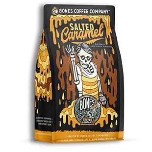 Bones Coffee Company Salted Caramel Flavored Ground Coffe