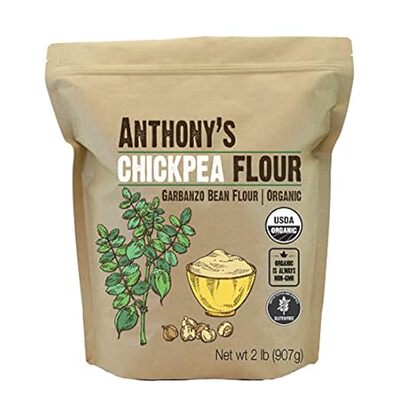 Anthony's Organic Chickpea Flour， Garbanzo Bean Flour， 2