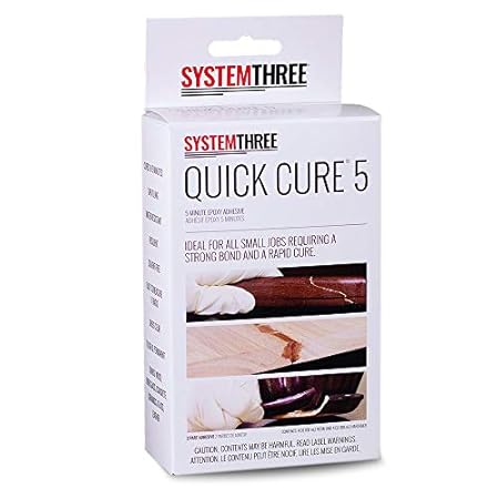 System Three Quick Cure 5 Epoxy Adhesive， 1/2 Pint Kit