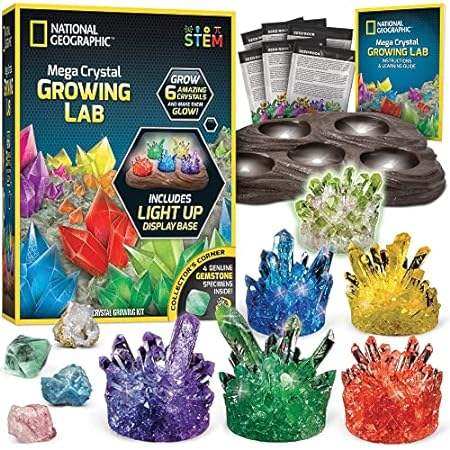 national geographic mega crystal growing kit for kids- gr