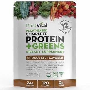 PlantVital Vegan Protein Powder Plant Based, Organic Prot