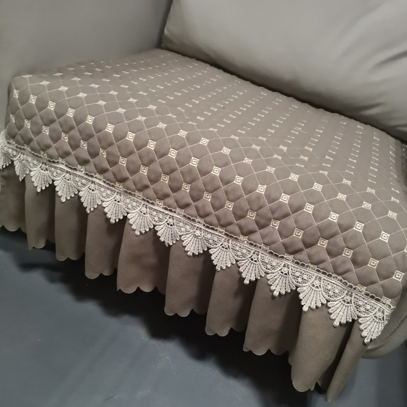 新款欧式皮布沙发垫套防滑贵妃坐垫罩四季J通用高档奢华L U型简欧