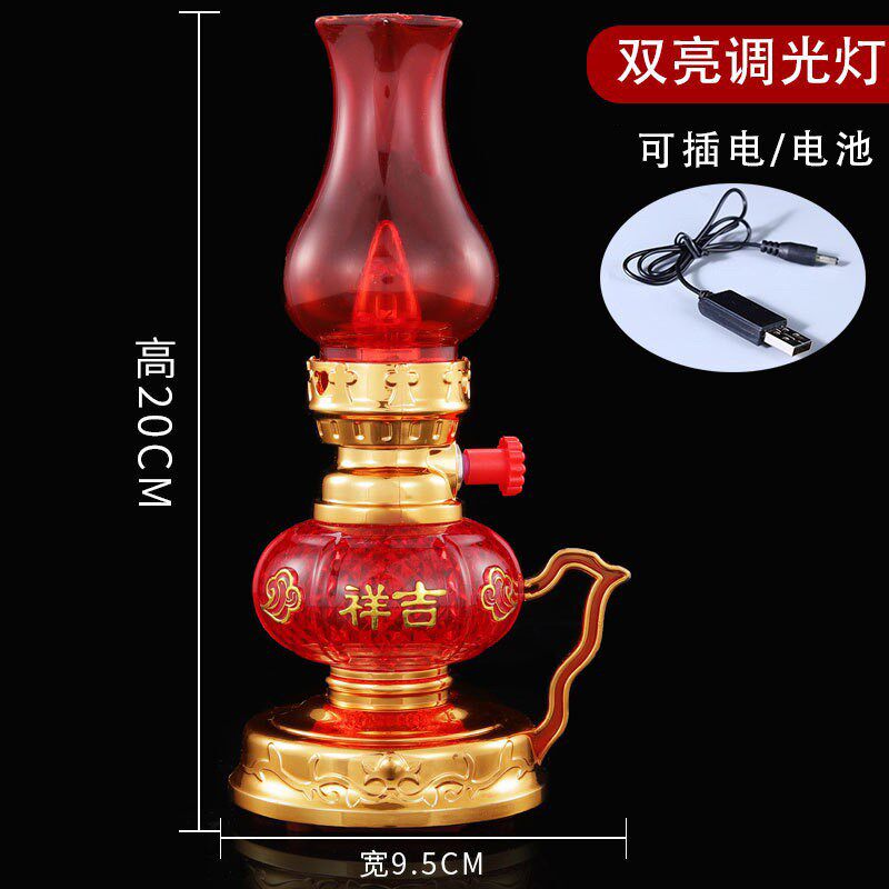 新款入宅灯长明灯结婚实用型x一对电子蜡烛灯喜庆灯新年喜事节能