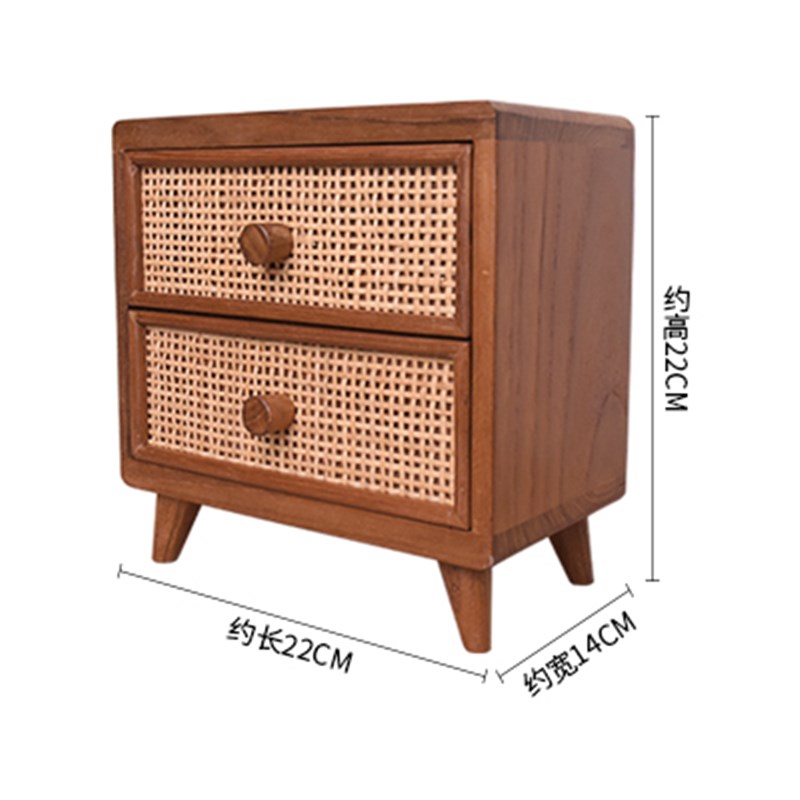 新款桌面收纳盒子小抽屉式杂物储物盒办公桌N书桌上置物架文具箱