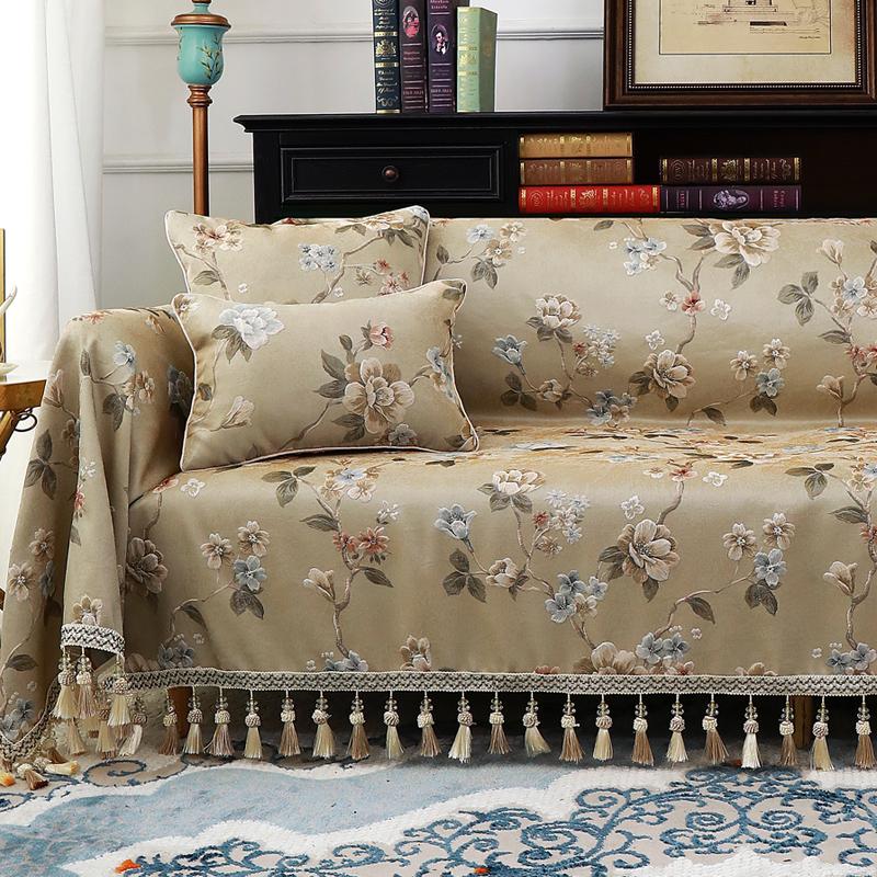 新款欧式沙发g盖巾年新款组合防滑全盖布艺套罩高档四季通用轻奢