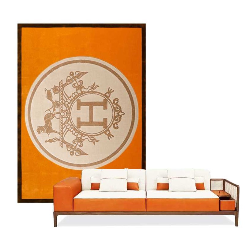 新款手工腈纶地毯客厅卧室轻w奢地毯衣帽间餐厅桌整铺地毯手工羊