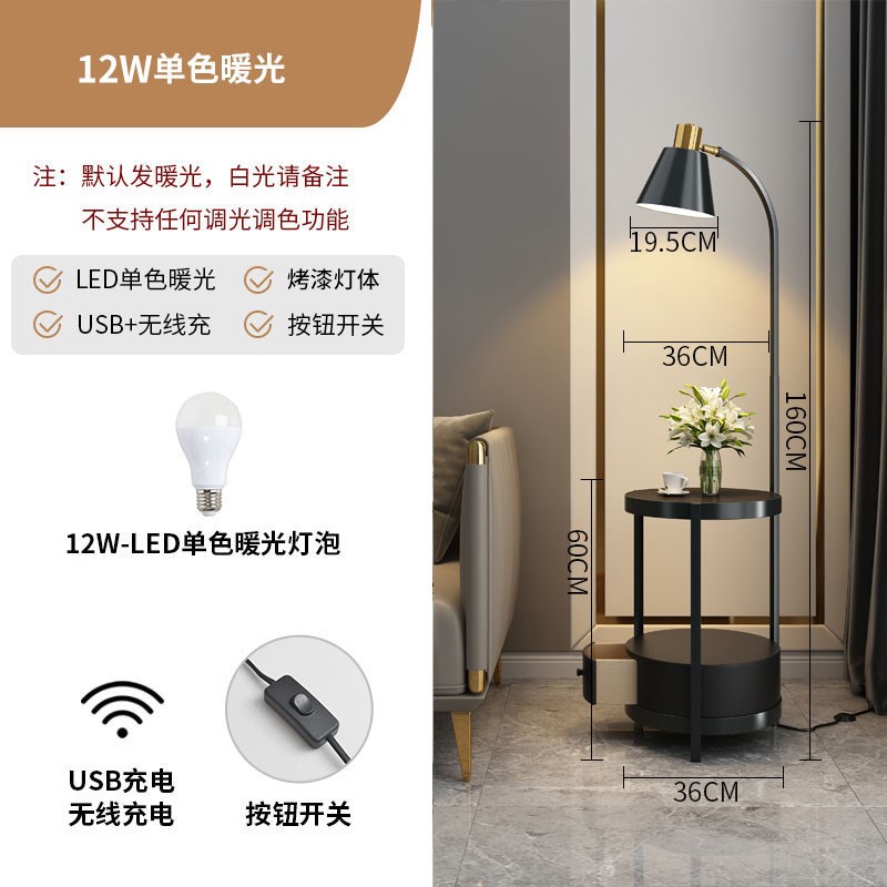 新款轻奢客厅装饰摆件落地灯高级感沙发旁边的台灯卧室Z床头柜小