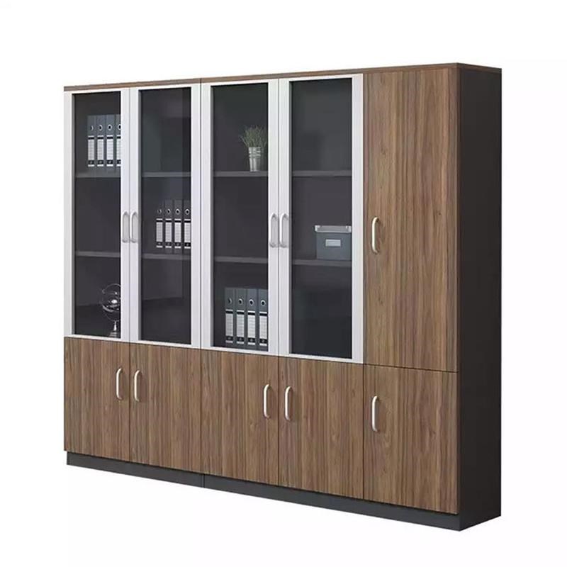 新款办公家具文件柜木质高x柜办公室板式书柜资料柜背景柜子