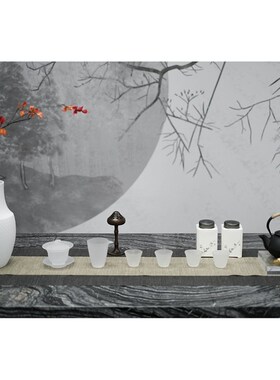 新款新中式样板房书桌茶几摆件花瓶花艺售楼处会所酒X店营销装饰