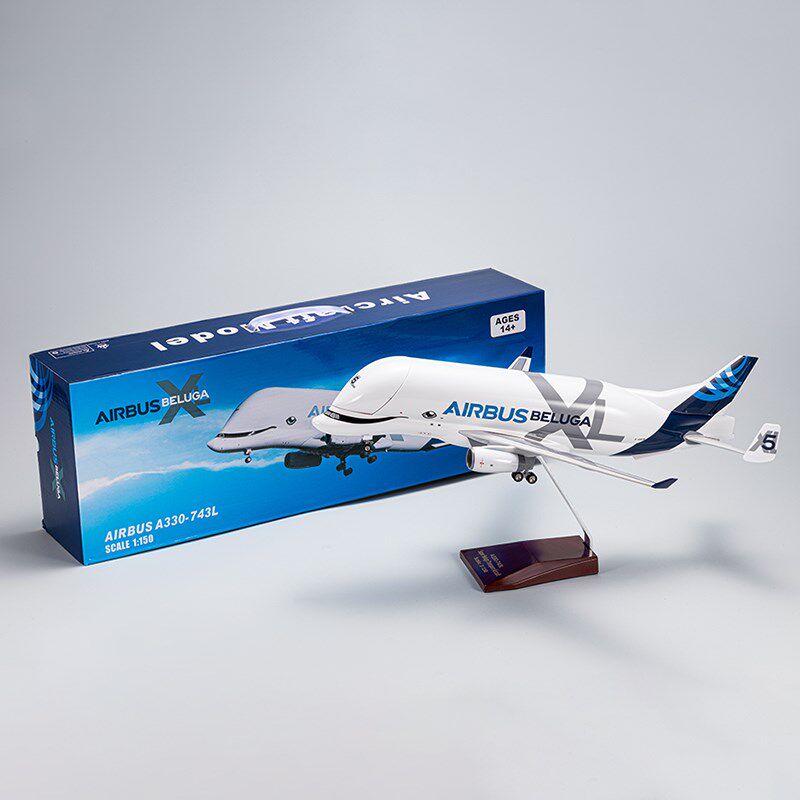 新款1:150大白鲸飞机模型空x客A330运输机模型航模摆件礼品收藏