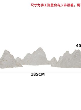 新款新中式透明树脂假山形摆w件酒店大堂客厅冰雪雕塑软家装置工