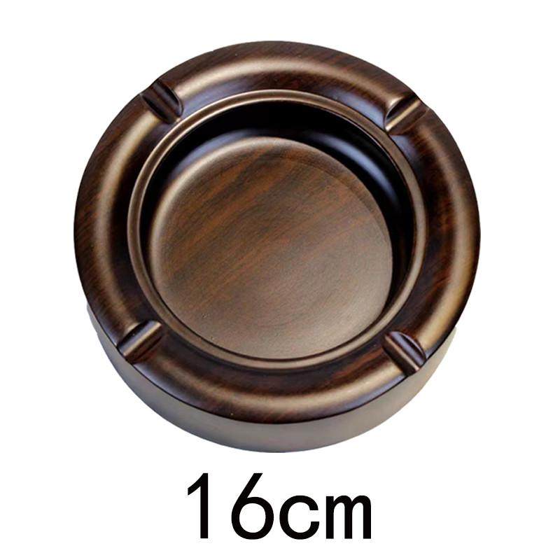 新款黑檀a实木烟灰缸大号带盖烟缸盒防飞灰防烟味创意礼品中式客