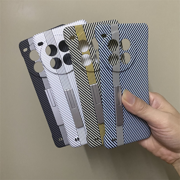 适用一加Ace3Pro手机壳超跑赛道设计纤维纹无边框1+ace3pro金属支架保护套OneplusAce3Pro新品高颜值半包硬壳