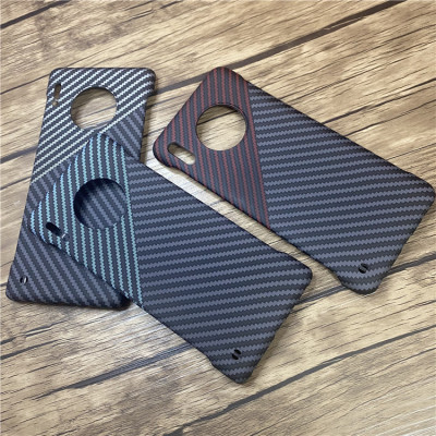 适用华为mate30凯夫拉同款手机壳新款水贴工艺创意pro拼接碳纤维纹理防摔保护套Pro个性超薄无边框硬壳男女