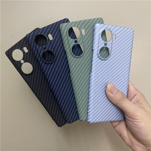 适用华为荣耀60凯夫拉同款手机壳新款水贴工艺创意高级商务碳纤维纹理60pro防摔保护套个性超薄全包硬壳男女