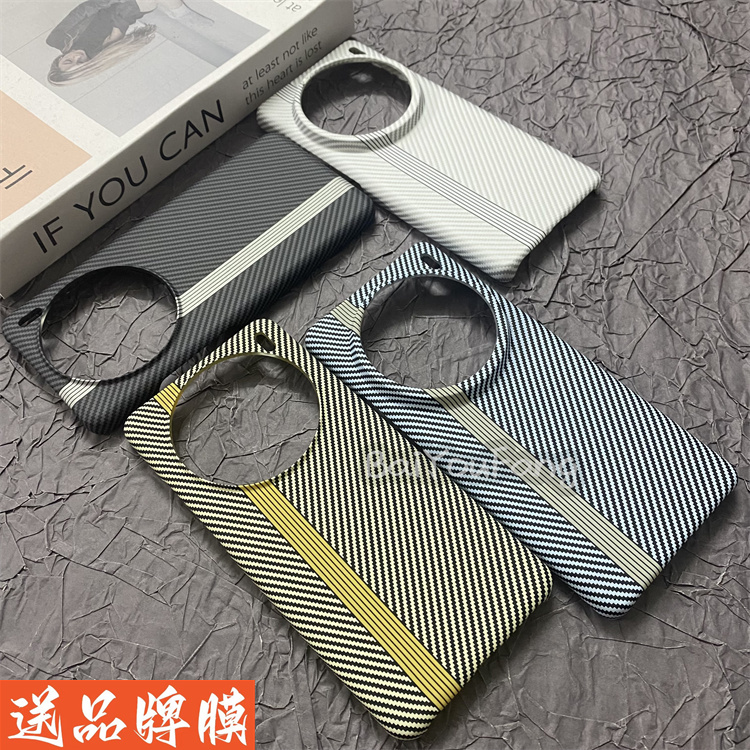 超跑款式适用vivo x100手机壳x100s pro赛道纹纤维纹理600D细纹X100ultra半包大孔散热高级感水贴工艺保护套